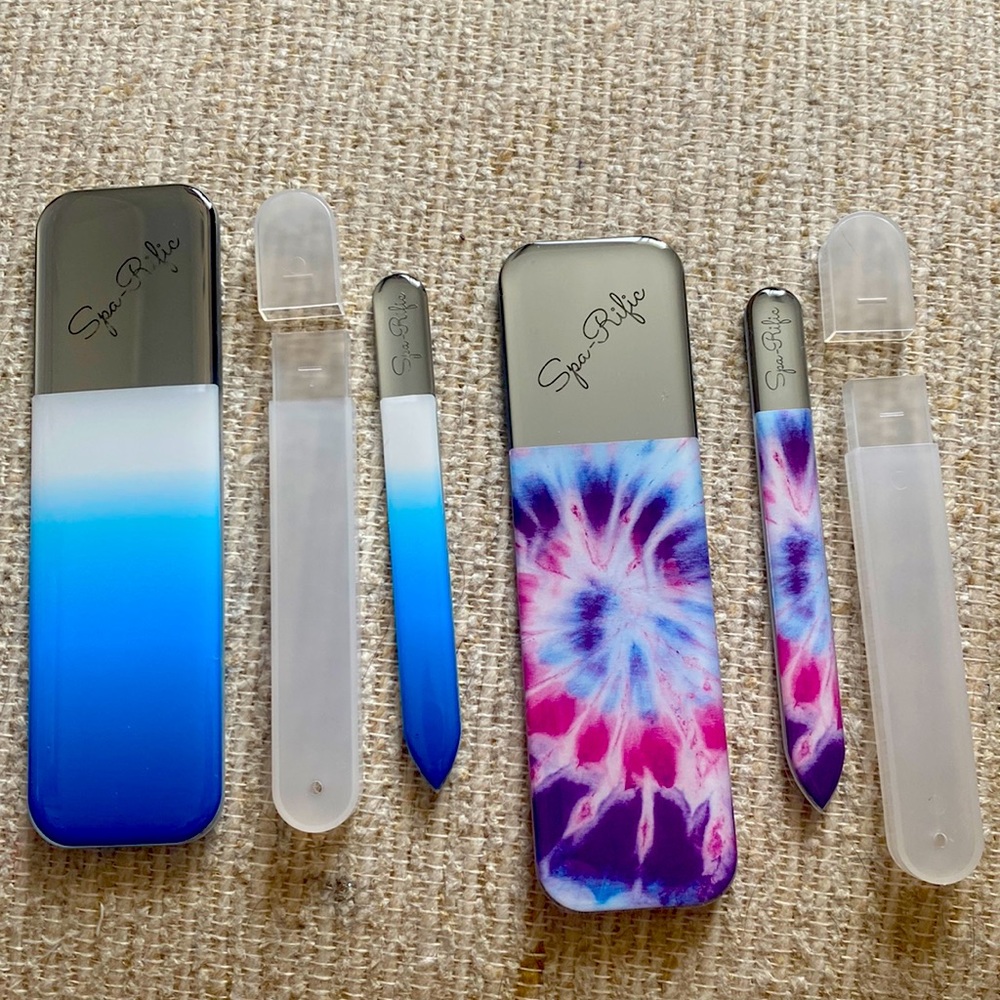 Spa Rific nano laser etched glass manicure pedicure files